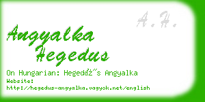 angyalka hegedus business card